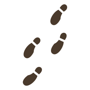 足跡のイラスト