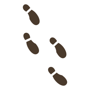 足跡のイラスト